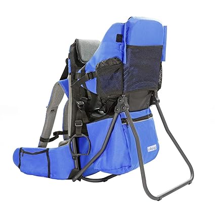 Cross Country Baby Backpack Carrier, Grey, Toddler Hiking Backpack with Comfortable Seat