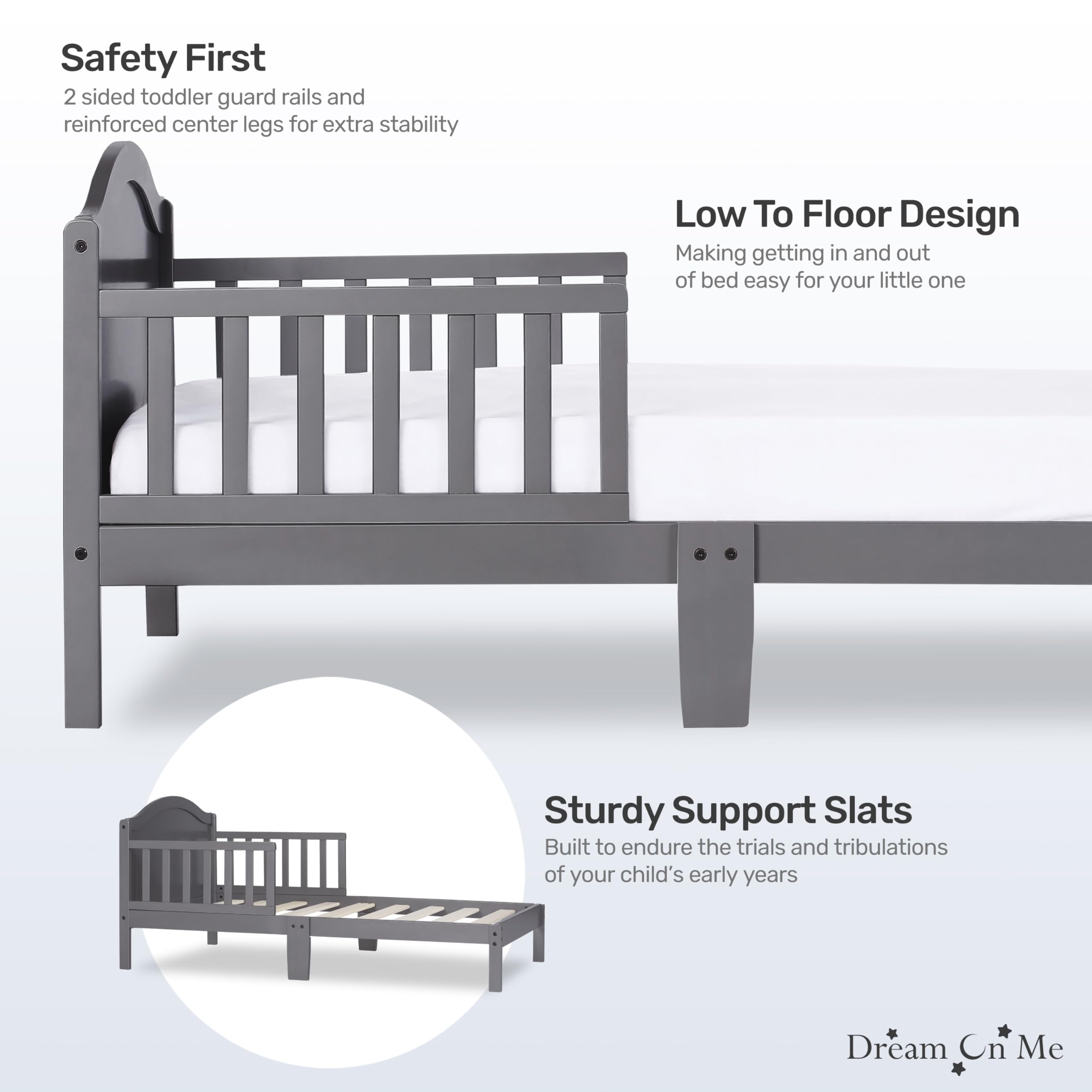Sydney Toddler Bed Steel Grey