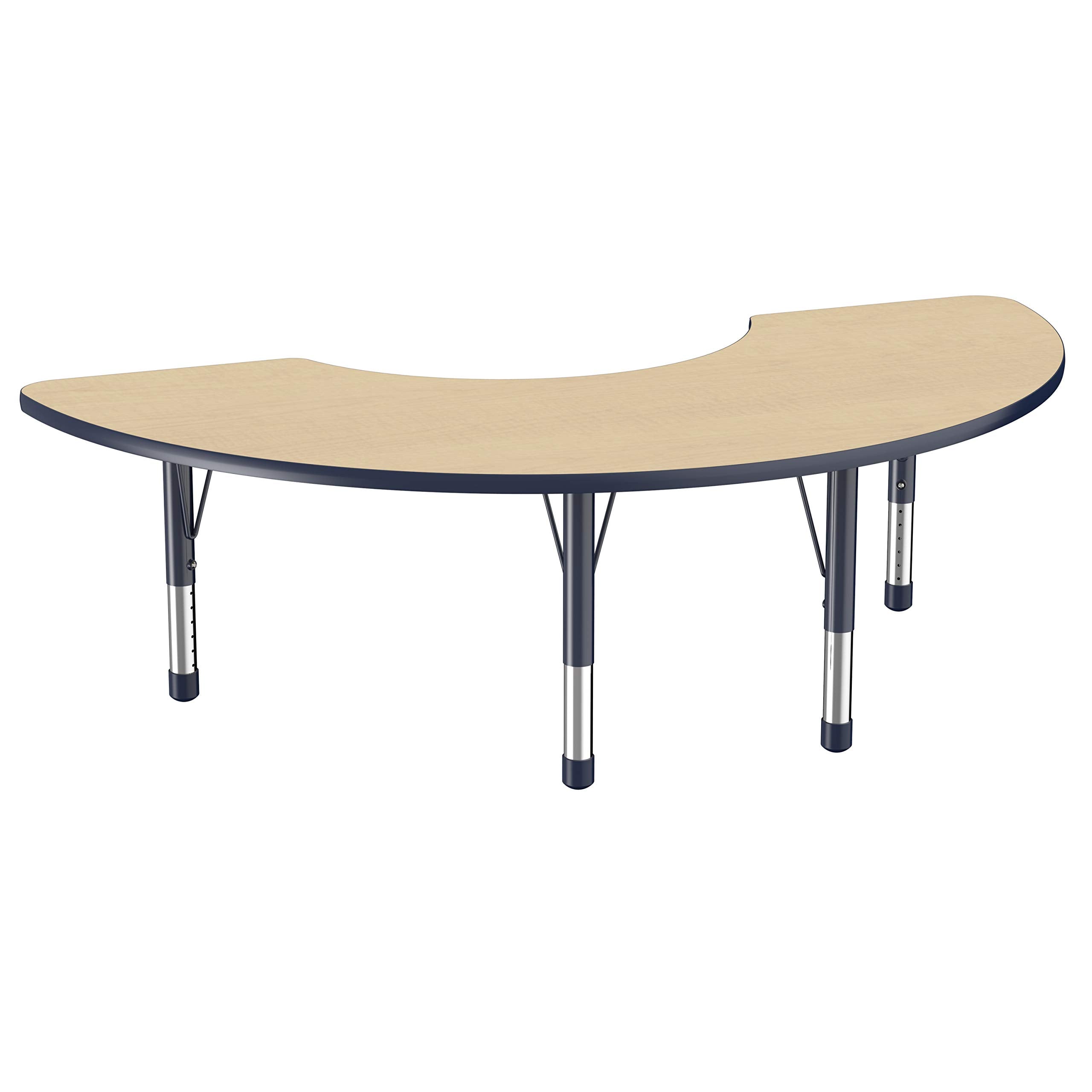 Half Moon Activity Table 36x72 Adjustable Height