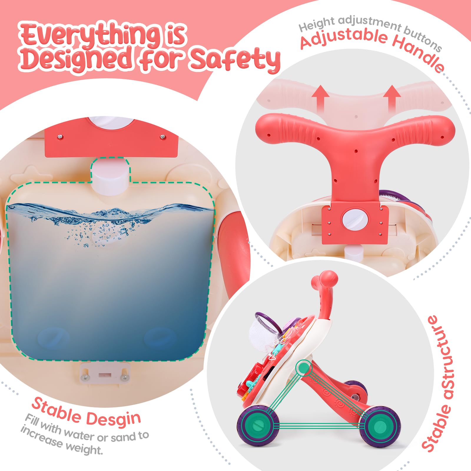 2-in-1 Baby Walker and Activity Center