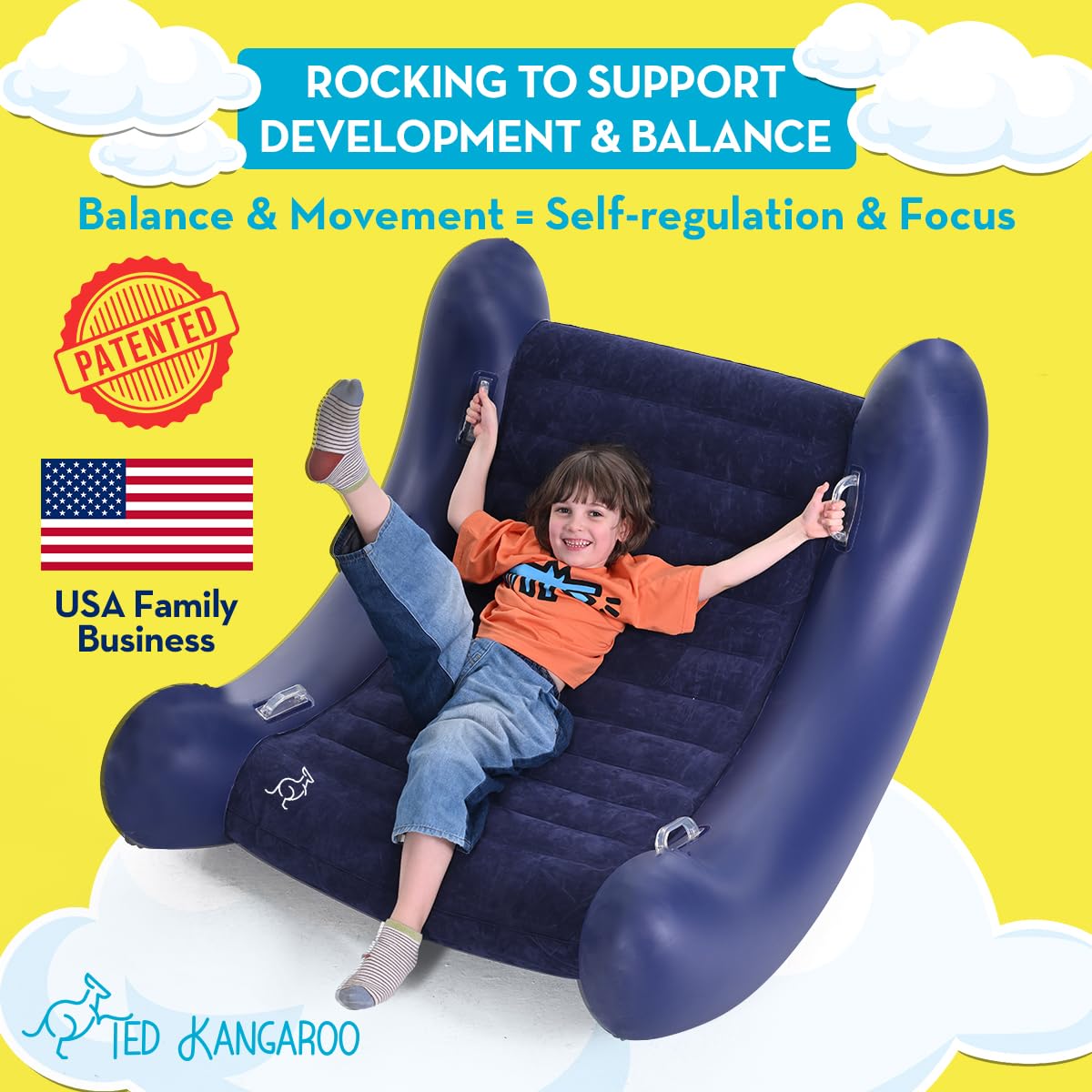 Inflatable Sensory Rocking Chair for Kids