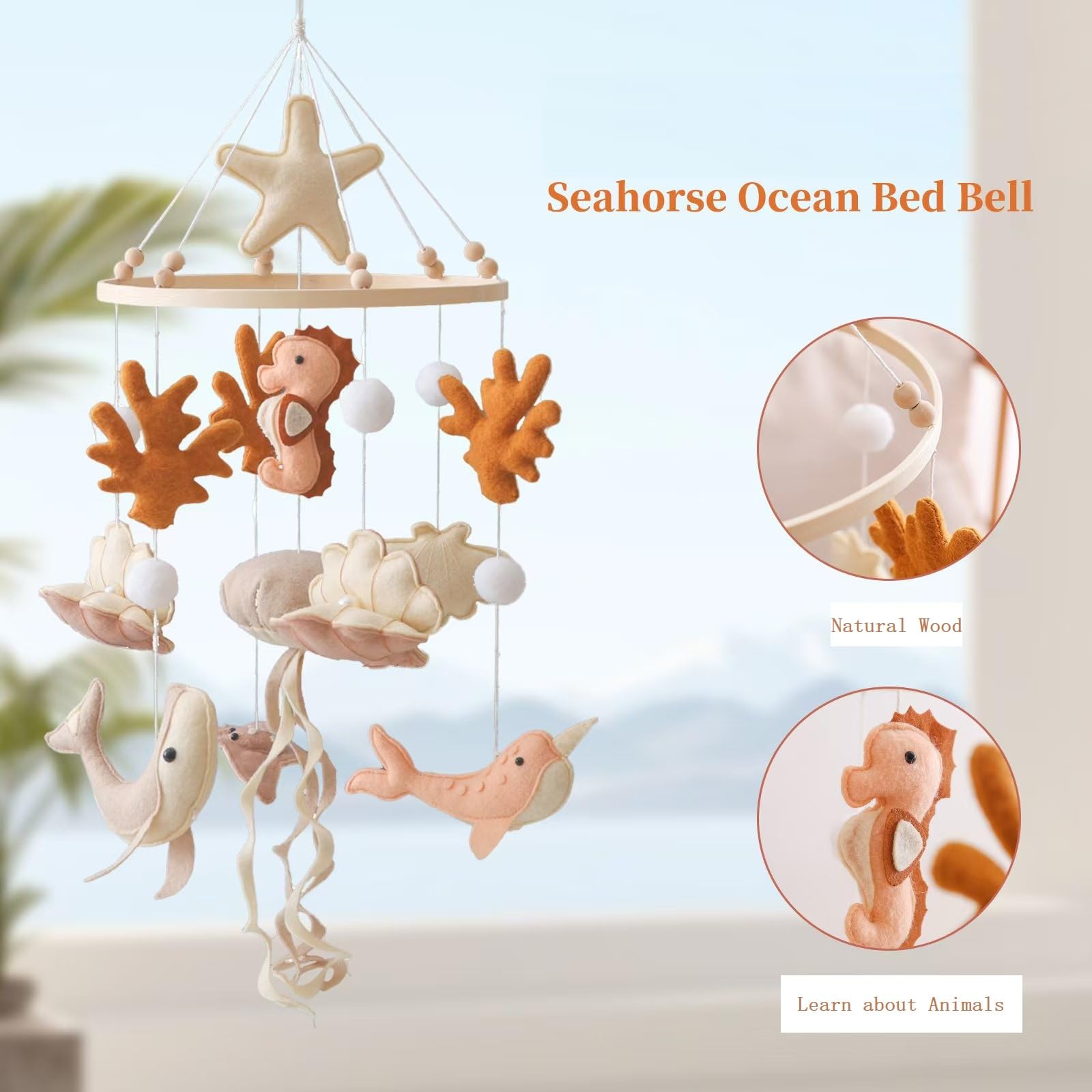 Ocean Theme Crib Mobile for Baby Nursery