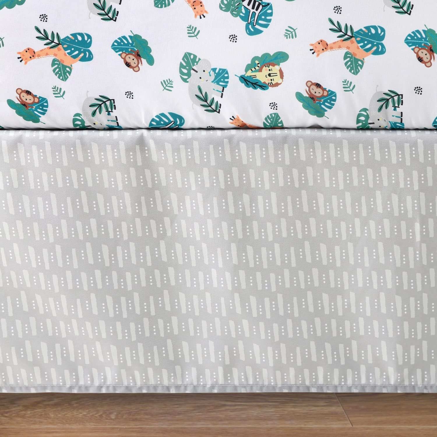 Safari Adventures Baby Crib Bedding Set - 3 Piece