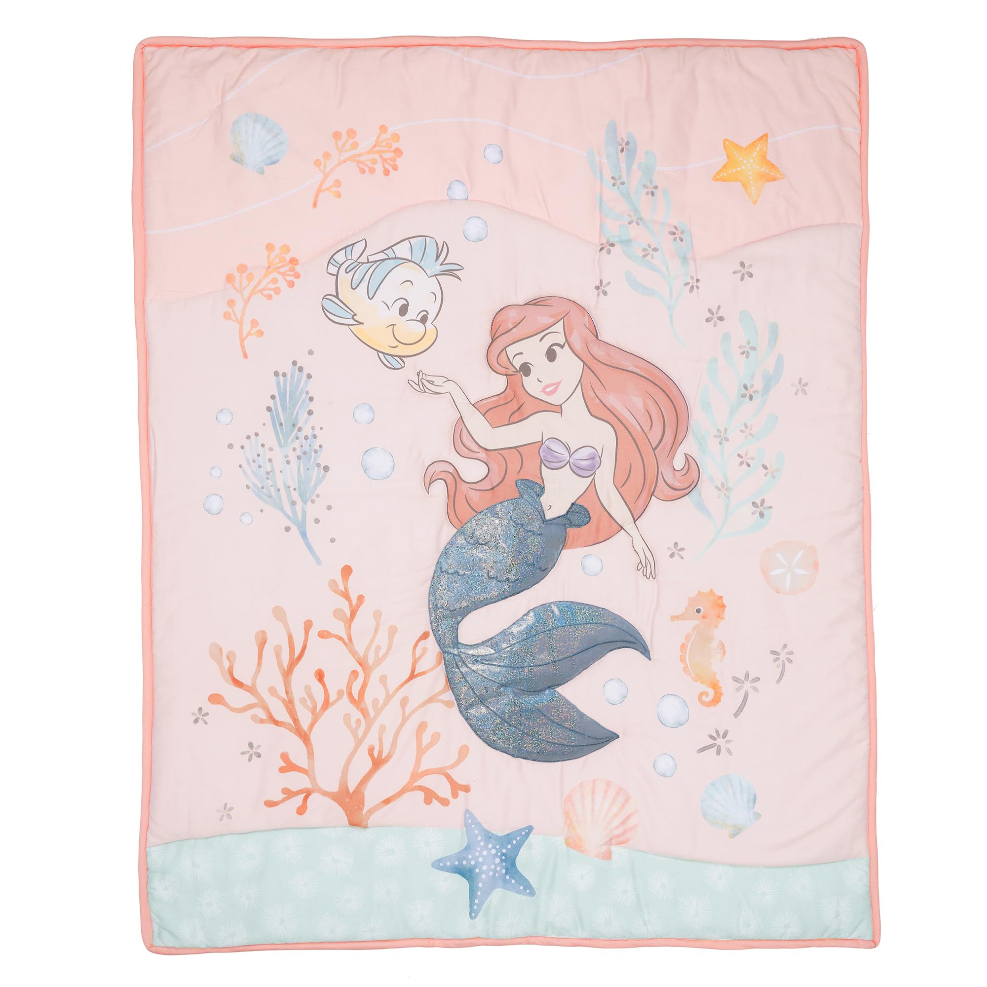 Disney Baby The Little Mermaid 3-Piece Baby Crib Bedding Set