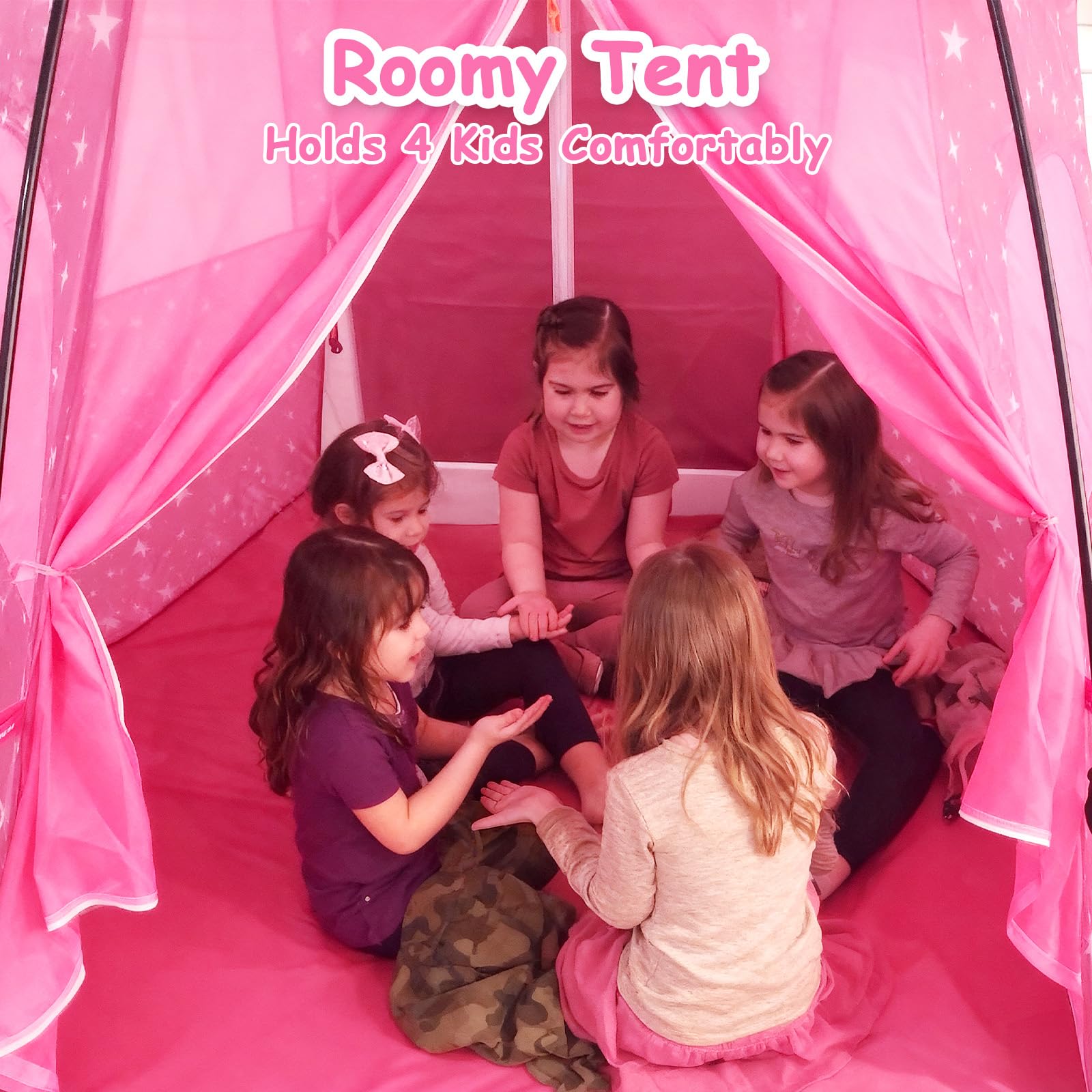 Princess Pop-Up Play Tent for Girls Indoor Outdoor