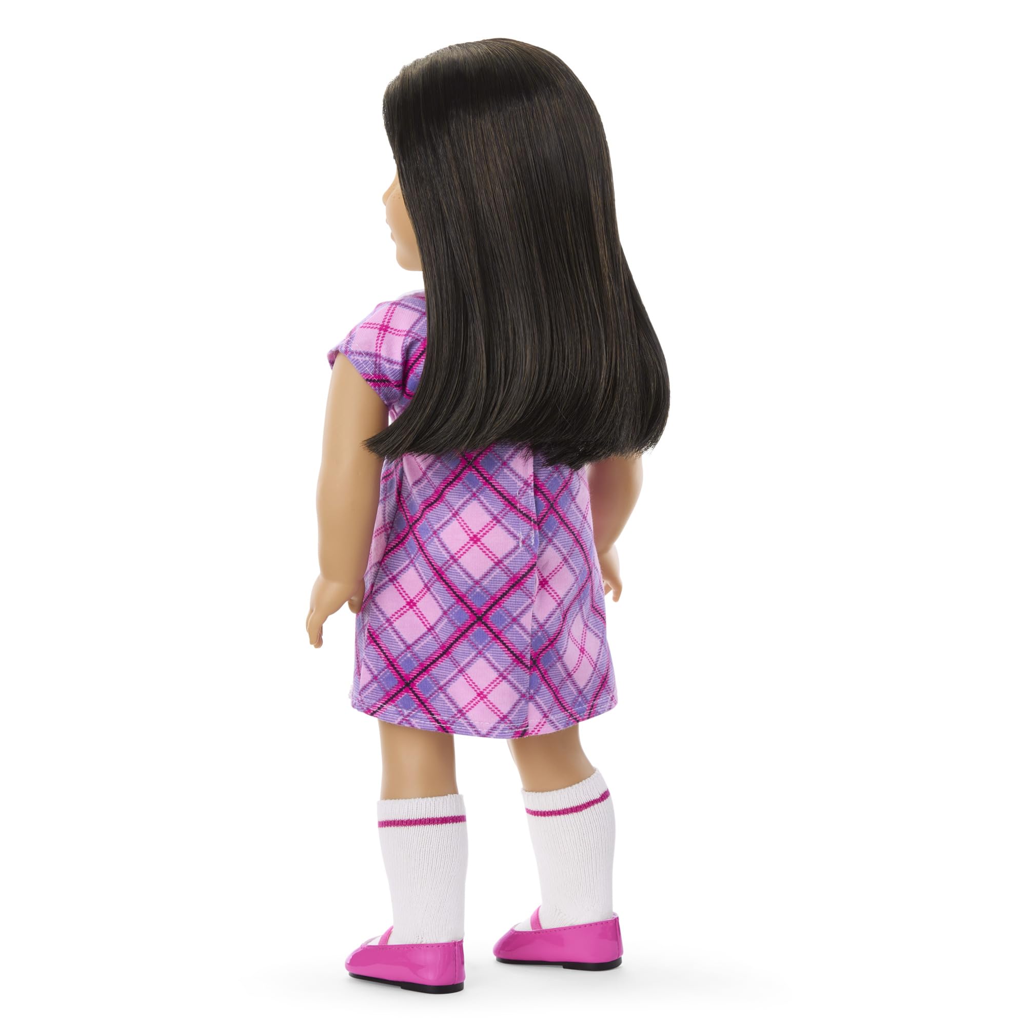 Truly Me 18-inch Doll #128 w/Green Eyes, Blk-Br Hair, Lt-to-Med Skin & Warm Undertones