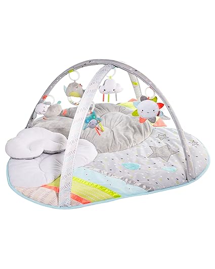 Tummy Time Mat, 3-in-1 Activity Baby Play Gym, Age 0+, Celestial Dreams, Grey