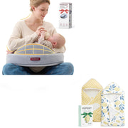 Exclusive Memory Foam Nursing Pillow and Baby Hooded Towel