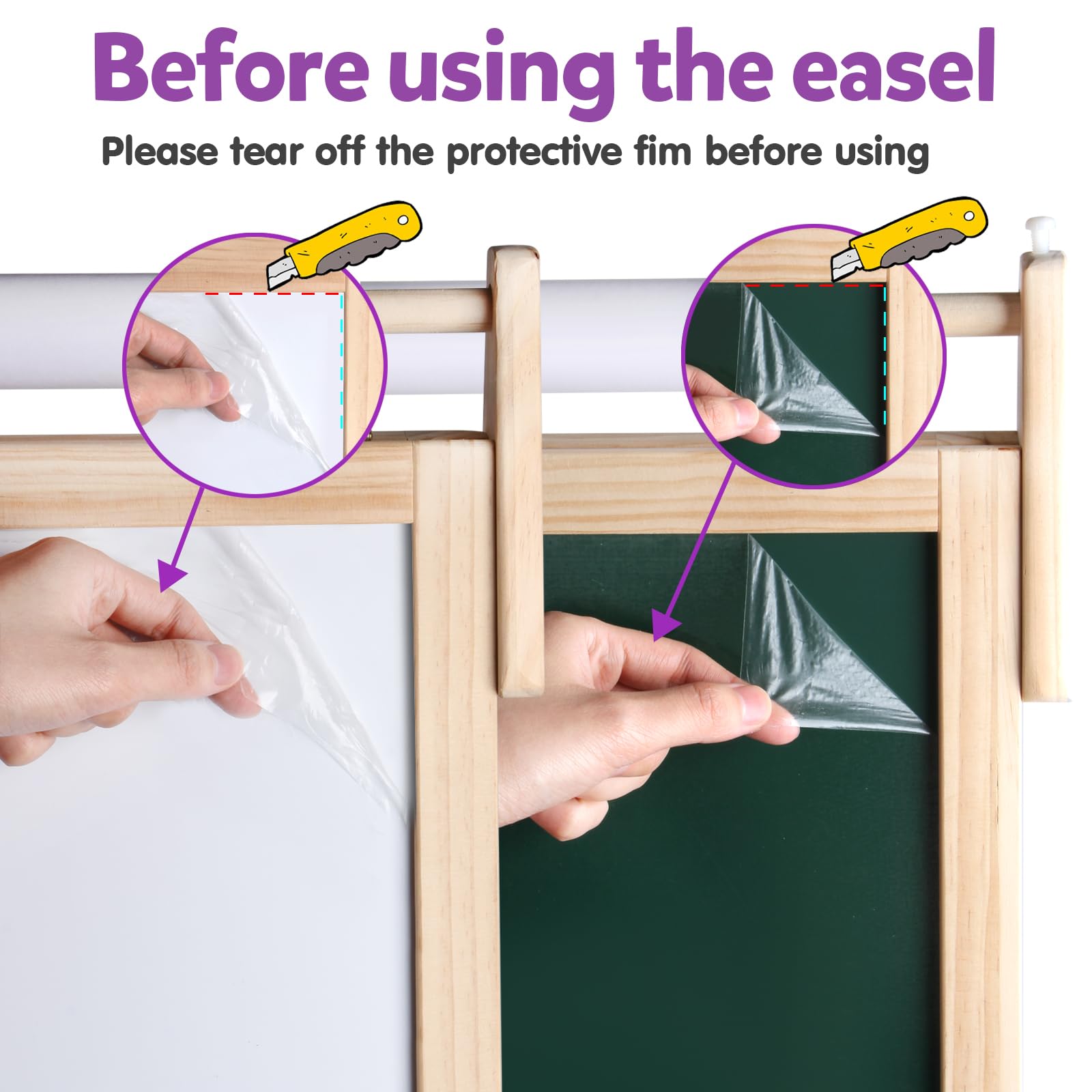 Adjustable Double-Sided Art Easel for Kids