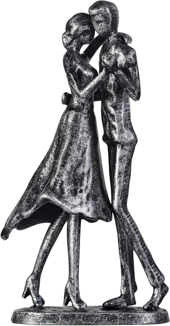 Anniversary Iron Sculpture Gift – Romantic Couple Statue