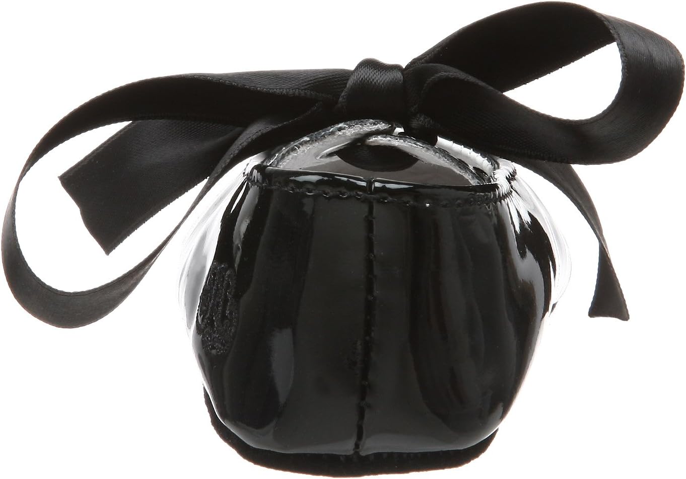 Ralph Lauren Layette Briley Ballet Crib Shoe (Infant/Toddler),Black Patent,1 M US Infant
