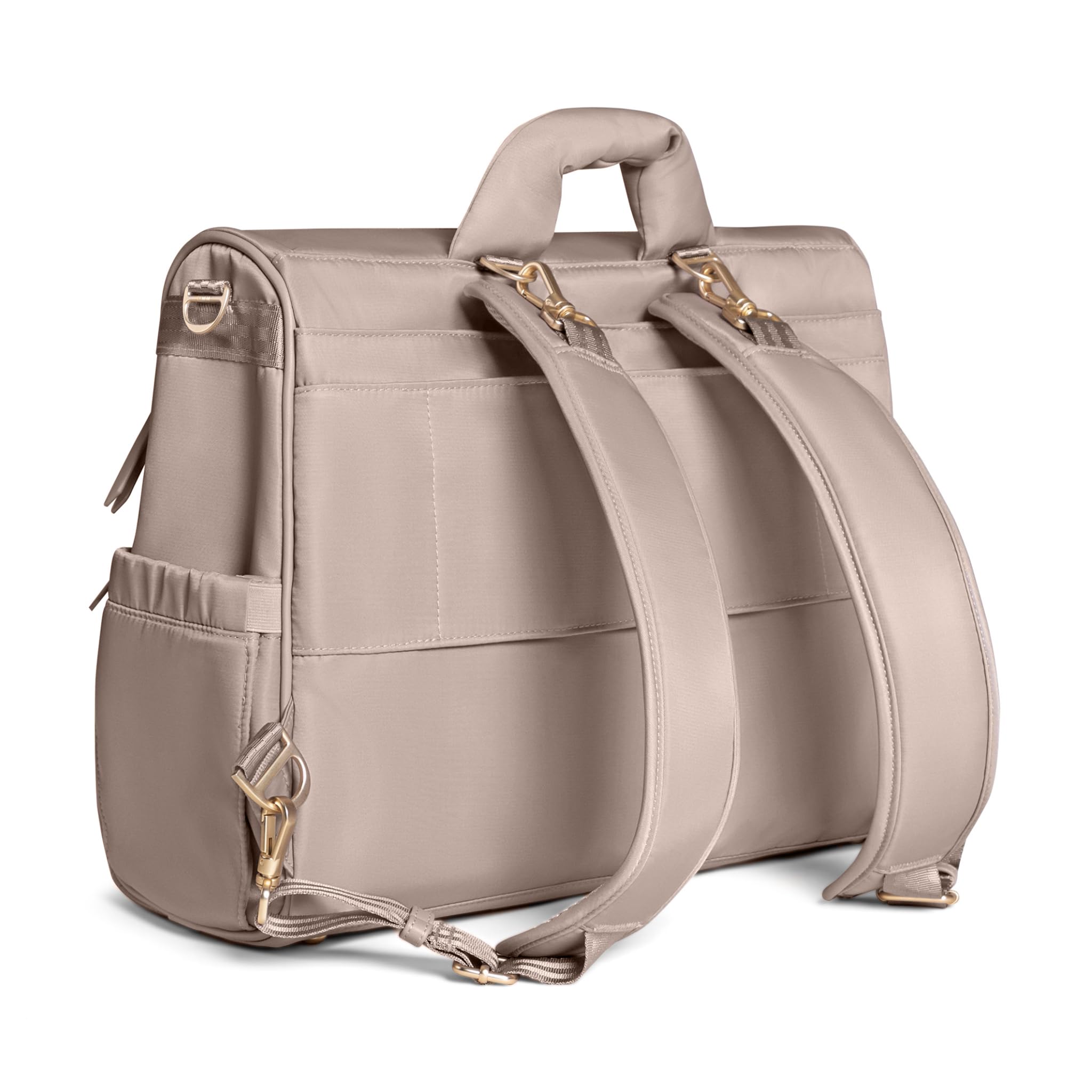 New Satchel Diaper Bag, Convertible Diaper Bag with Portable Changing Pad