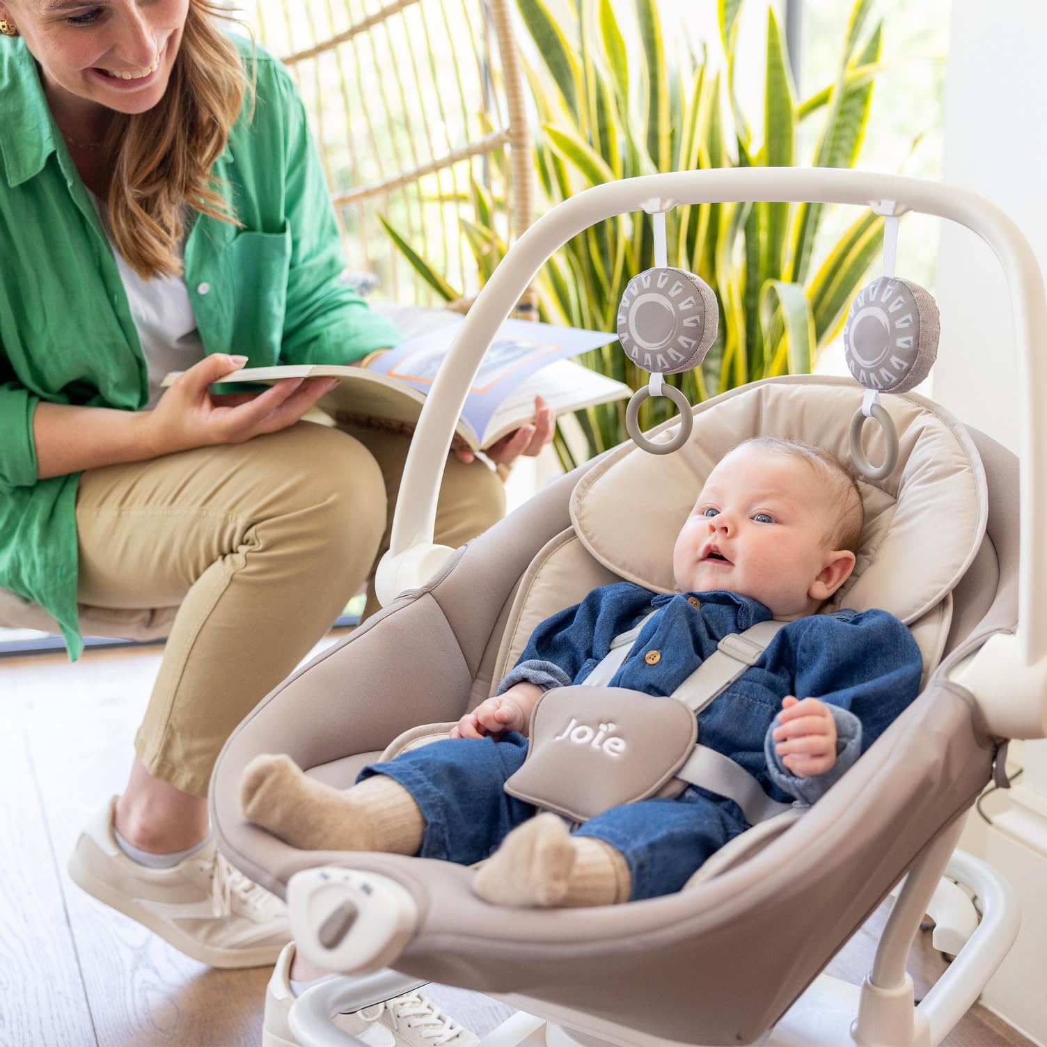 2-in-1 Glider and Rocker – Multi-Motion Baby Swing and Rocker
