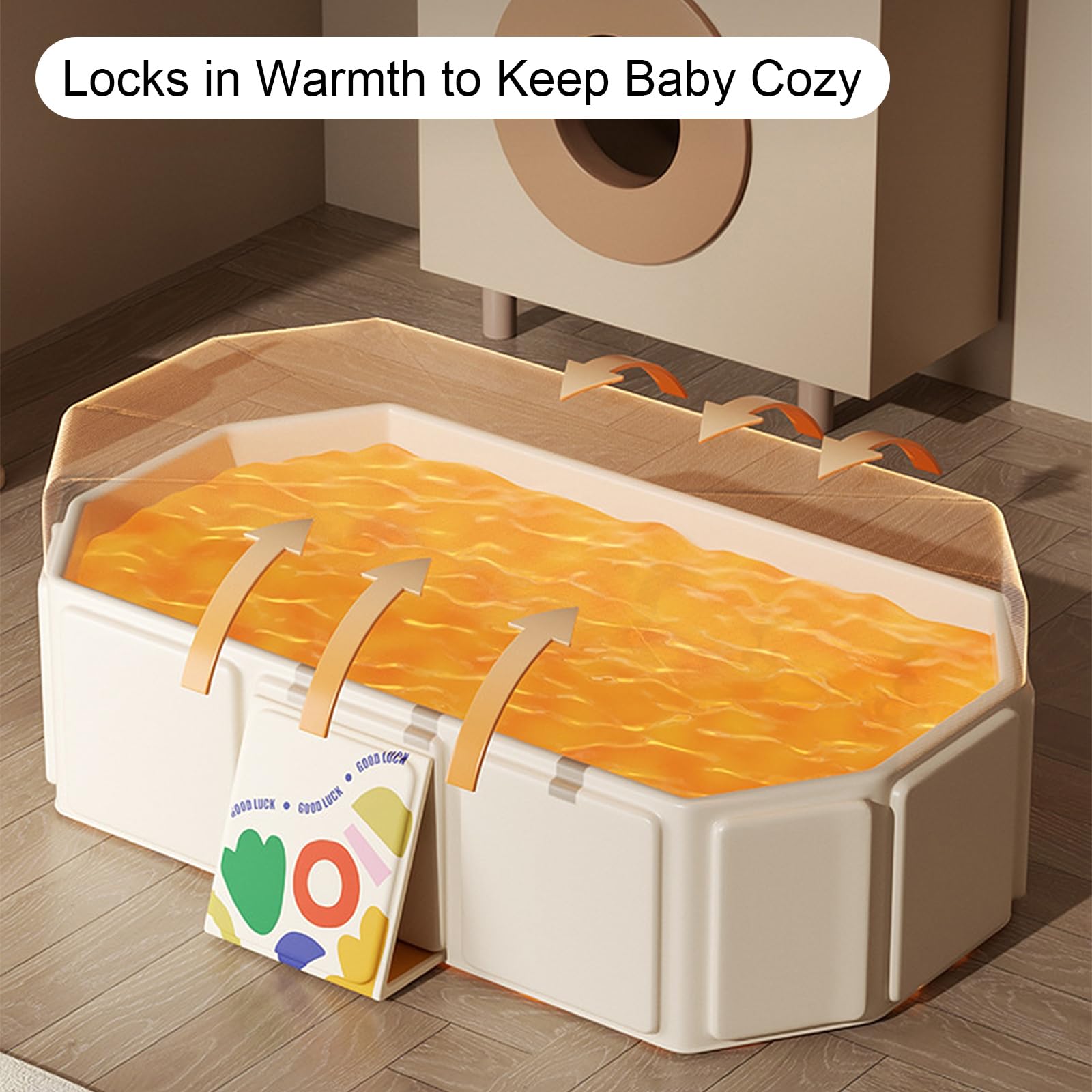 Collapsible Baby Bathtub Portable Foldable for Newborns Toddlers