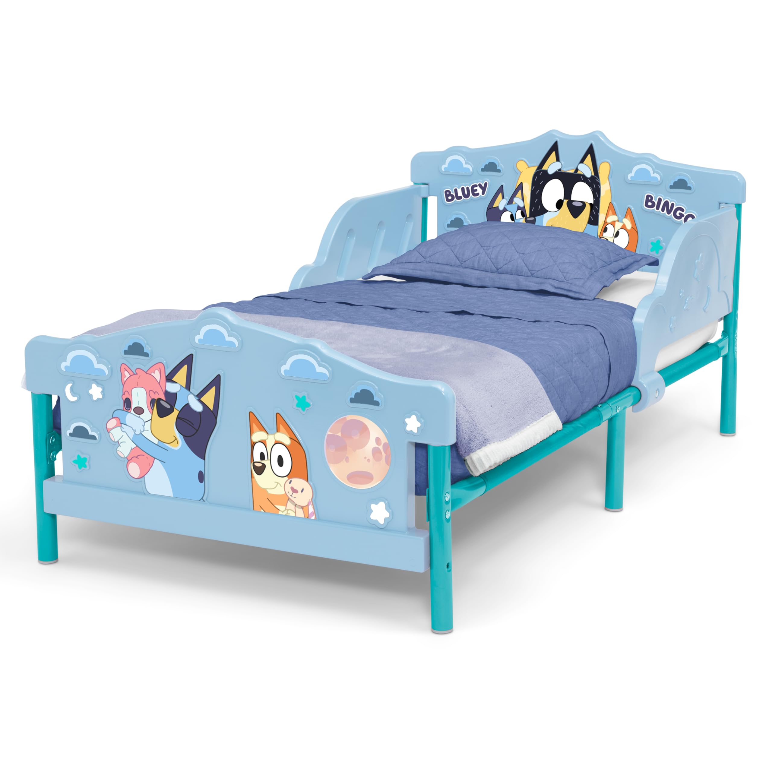 Bluey 3D Toddler Bed, Blue