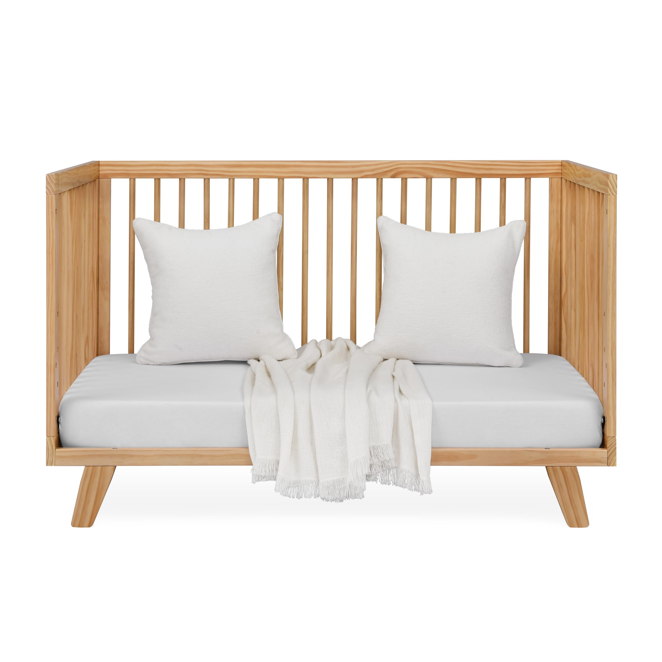 3-in-1 Convertible Baby Crib with Adjustable Mattress Heights