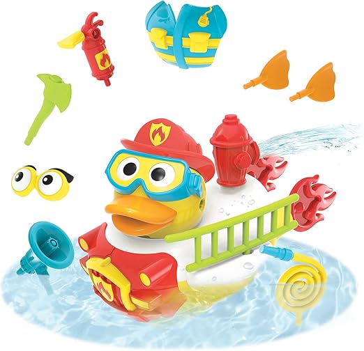 Jet Duck Mermaid Bath Toy with Powered Water Shooter