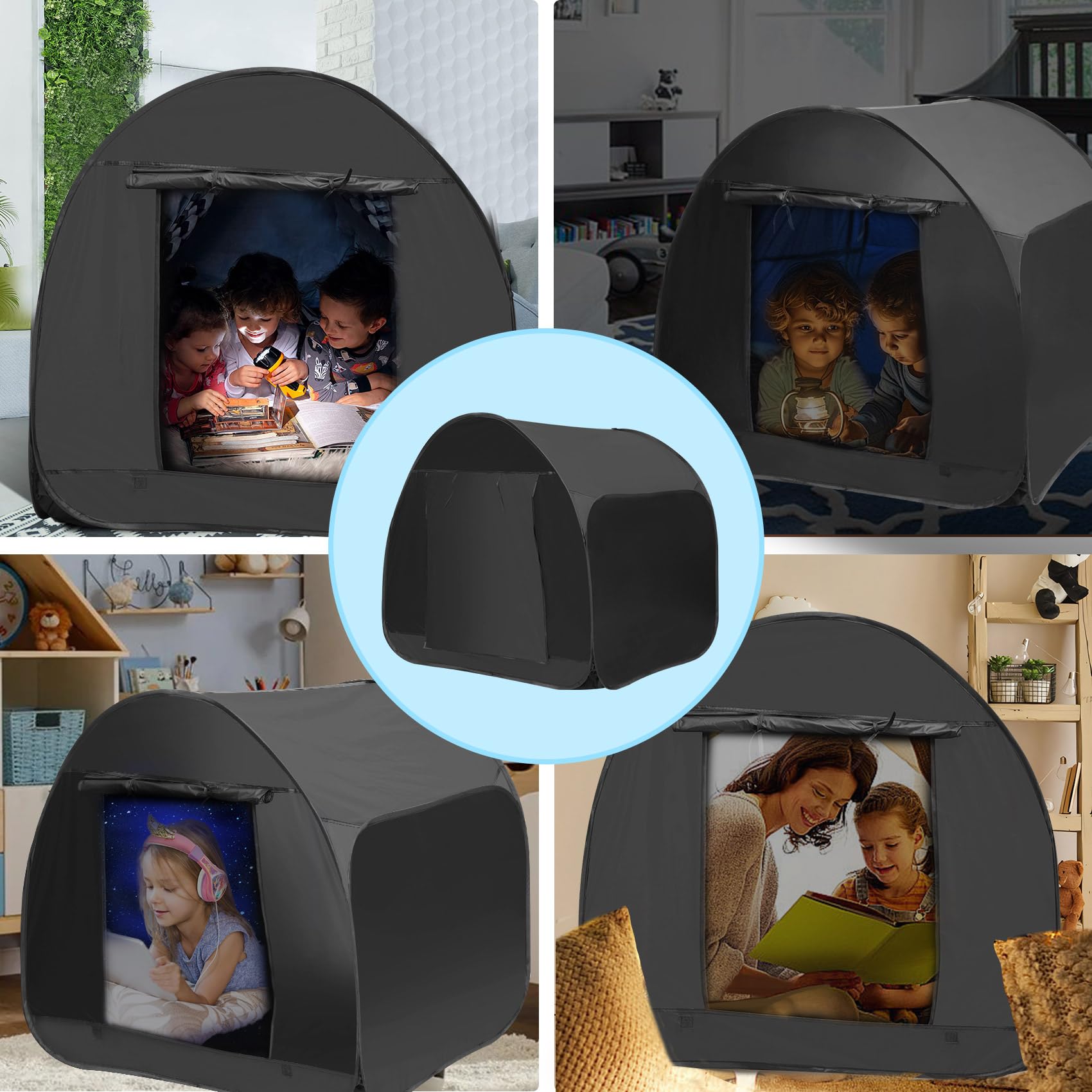 Blackout Sensory Tent for Kids with Autism and ADHD