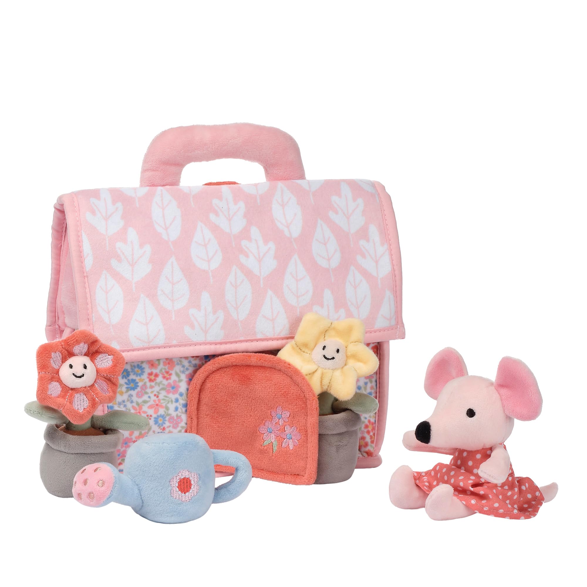 Floral Cottage Interactive Plush Play Set - Pink, Animals, Garden