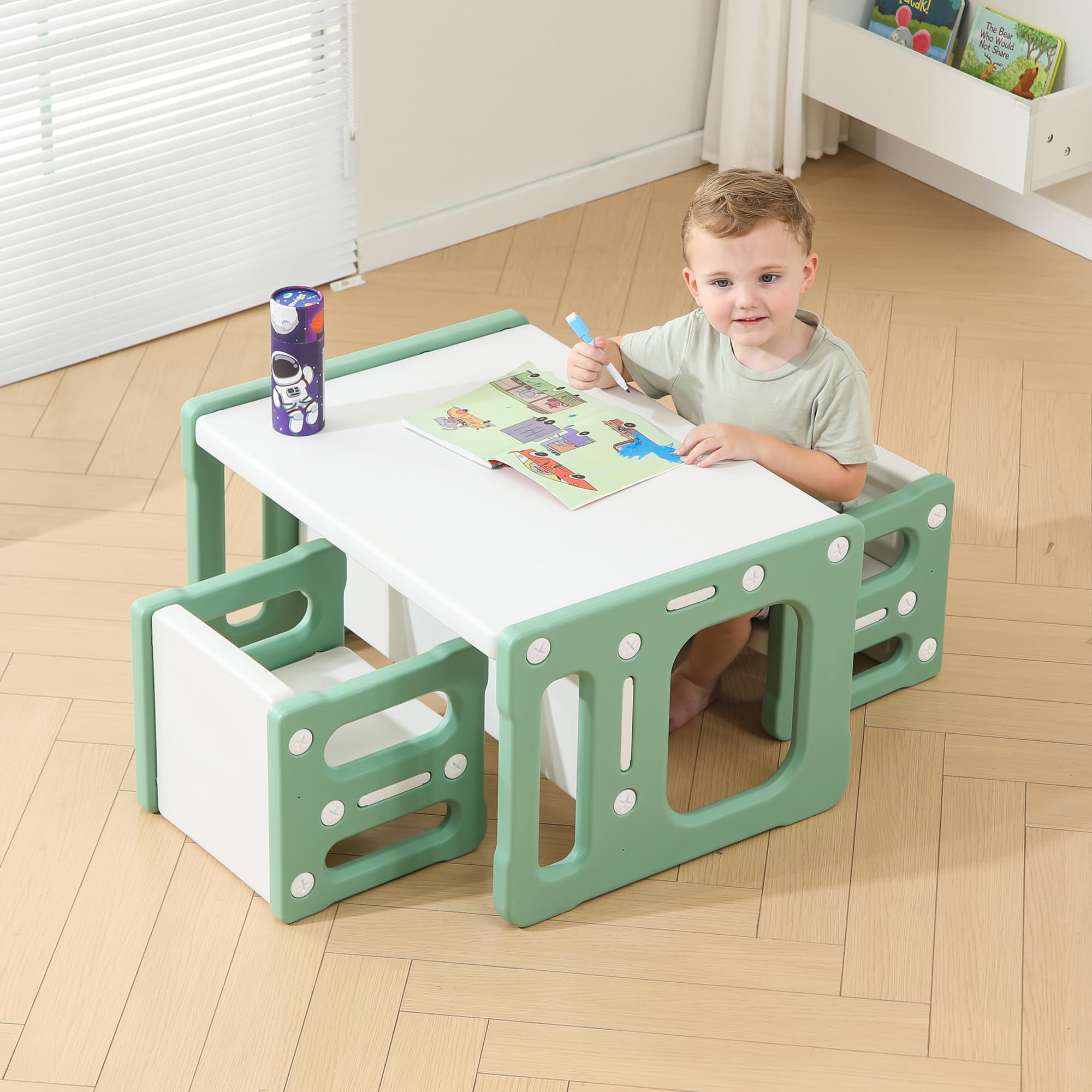 Montessori Table and Chair Set, Kids Table and Chairs
