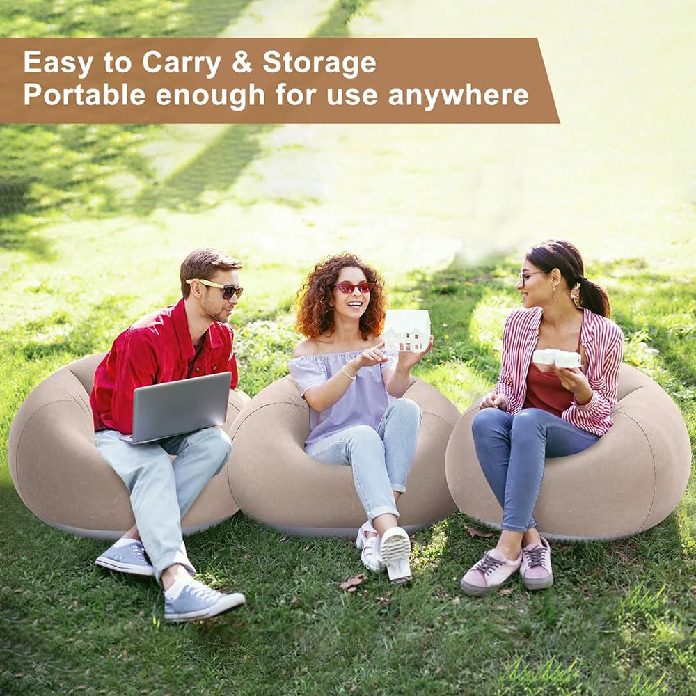 Inflatable Flocked Sofa Chair