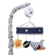 Way Musical Baby Crib Mobile - Blue/Navy/Gray Space Theme