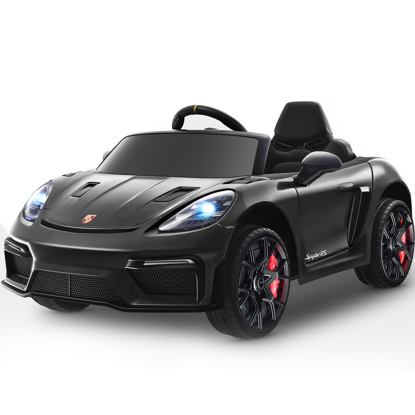 12V Ride on Car Licensed Porsche 718, Kids Electric Car with Remote Control