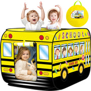 Play Tent for Kids Aged 1-3 Years Old Boys and Girls : School Bus