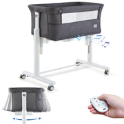 Rocking Bassinet for Baby Automatic Bedside Crib Electric Cradle 5 Heights