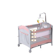 Baby Crib, Bassinet Beside Sleeper, Pack and Play with Bassinet