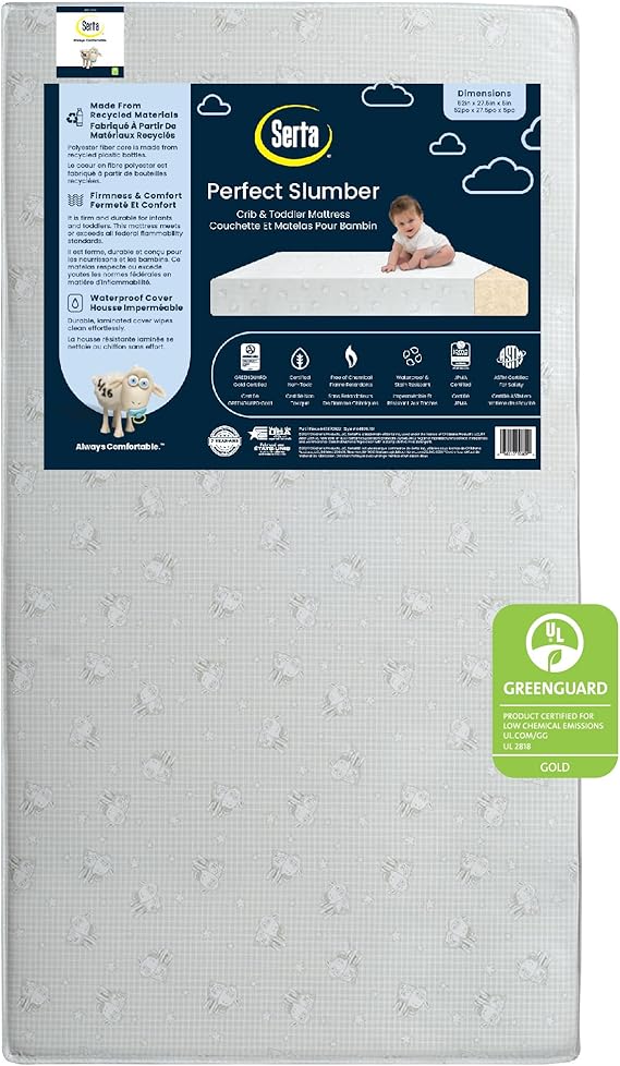 Slumber Dual Sided Crib and Toddler Mattress - Waterproof