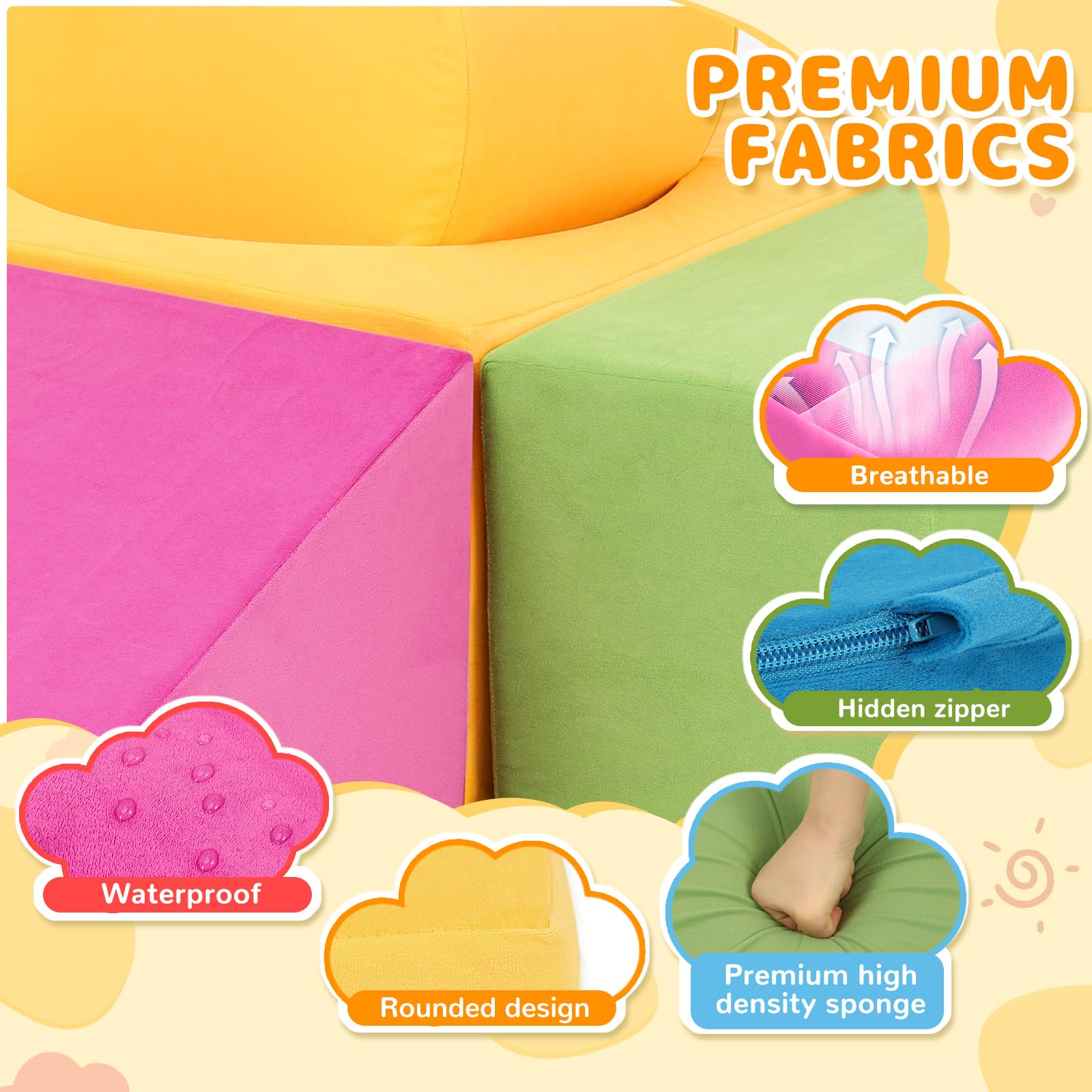 7-Piece Foam Climbing Blocks for Toddlers