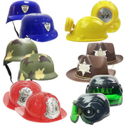 6 PACK - Dress Up Pretend Career Role Play Hard Hats & Helmets