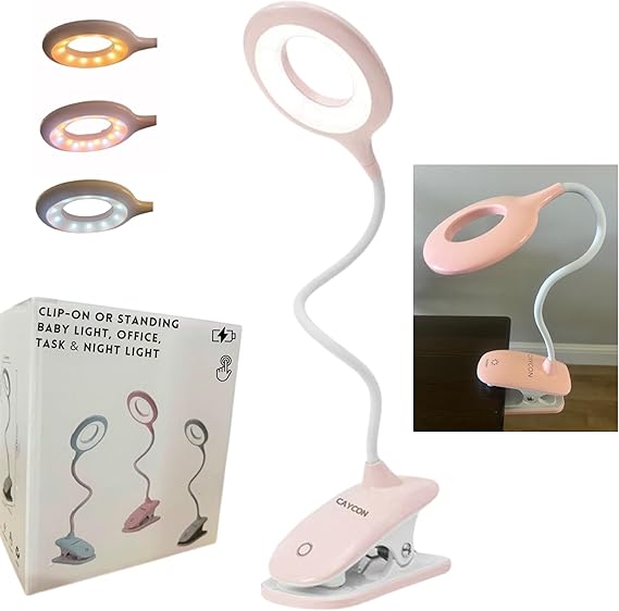 Portable LED Clip On Night Light for Babies, Kids & Adults – Dimmable