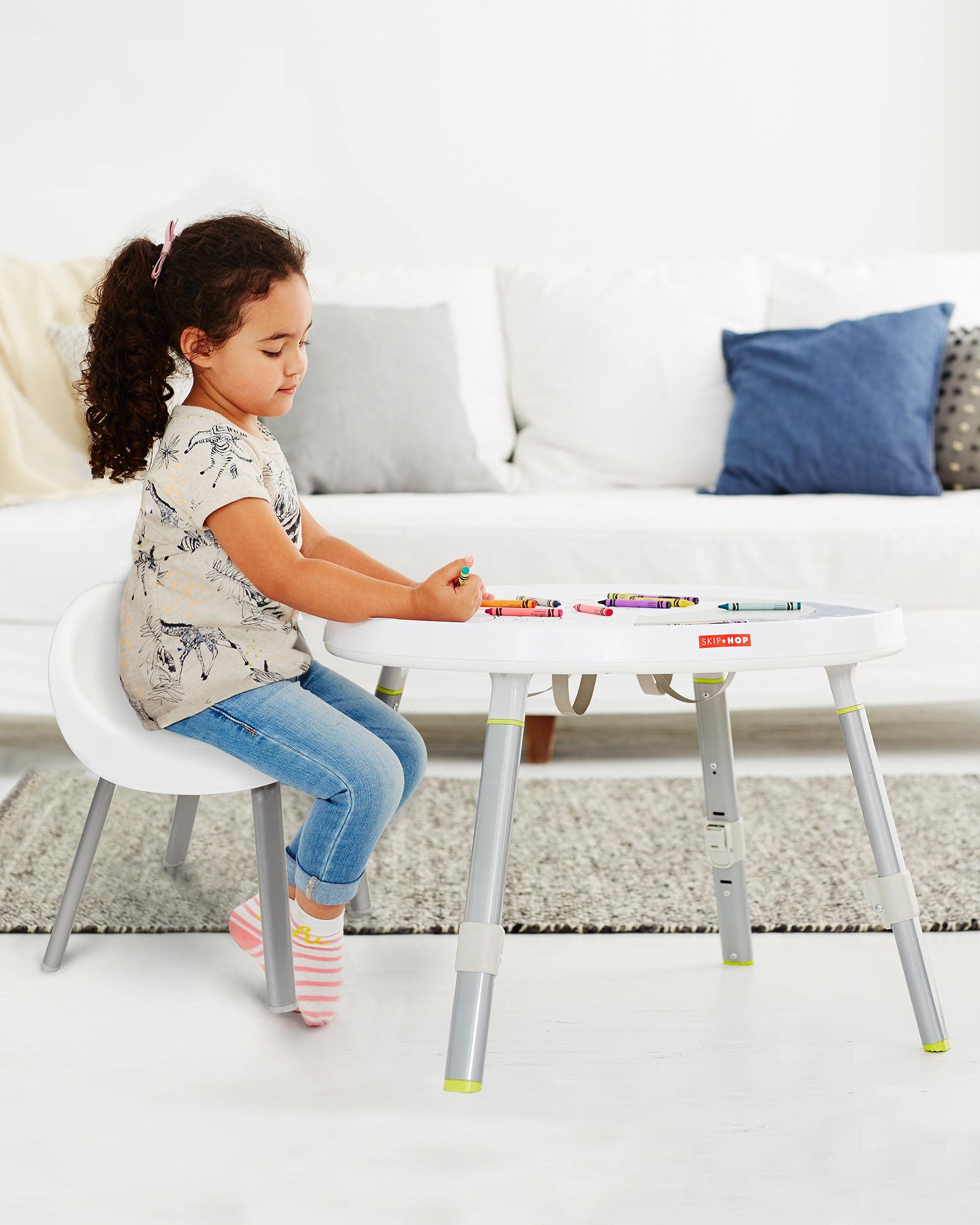 Activity Chairs, Set of 2, Metal, White