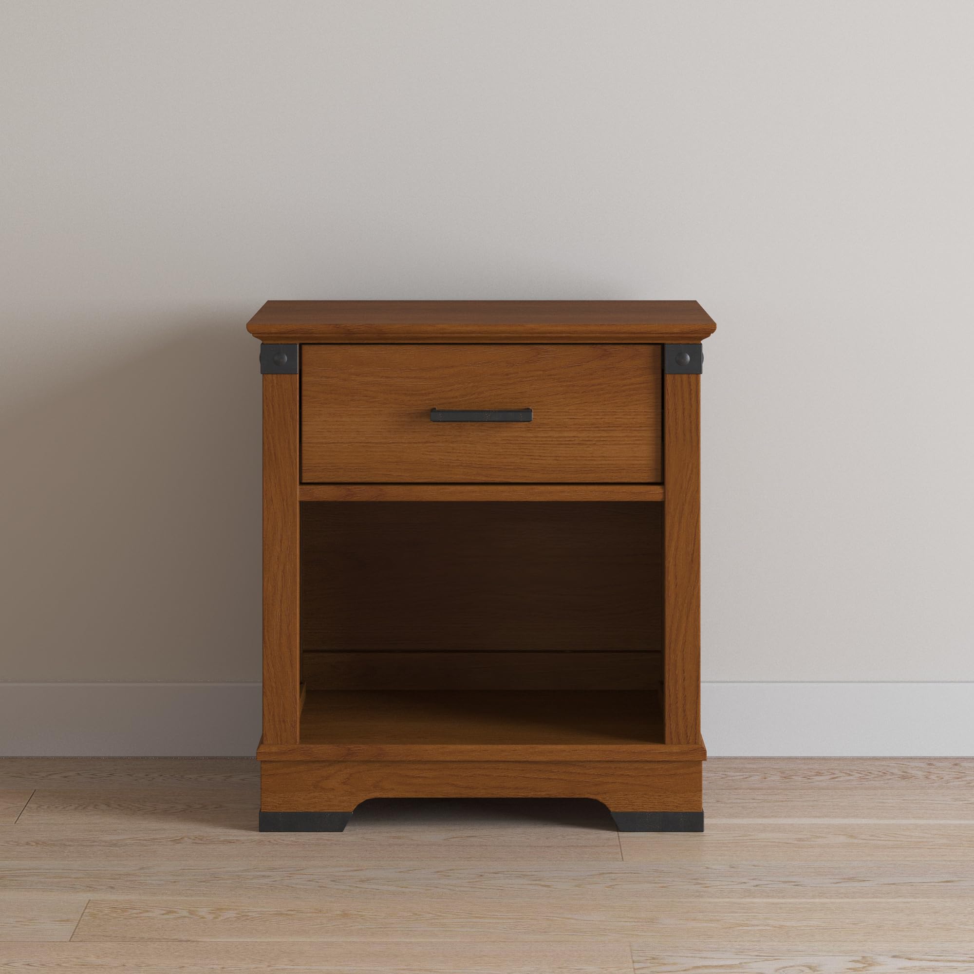 Redmond 1 Drawer Nightstand for Nursery and Bedroom