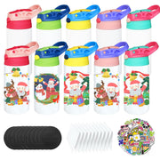10 PACK Kids Sublimation Tumblers, 12oz Sublimation Sippy Cup