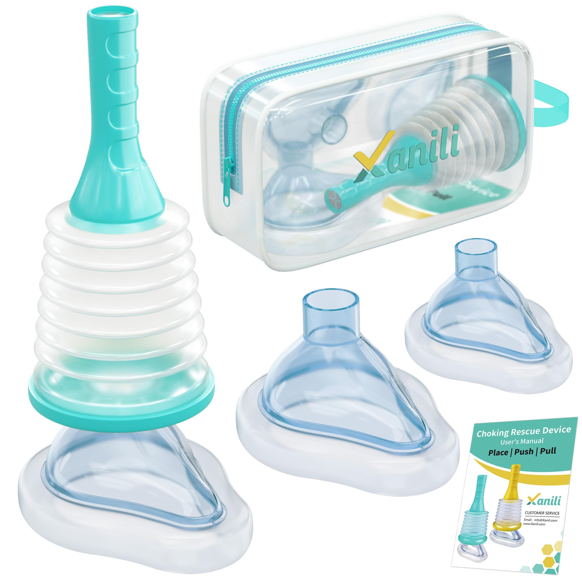 Choking Rescue Device for Kids and Adults, Portable Airway Suction Device