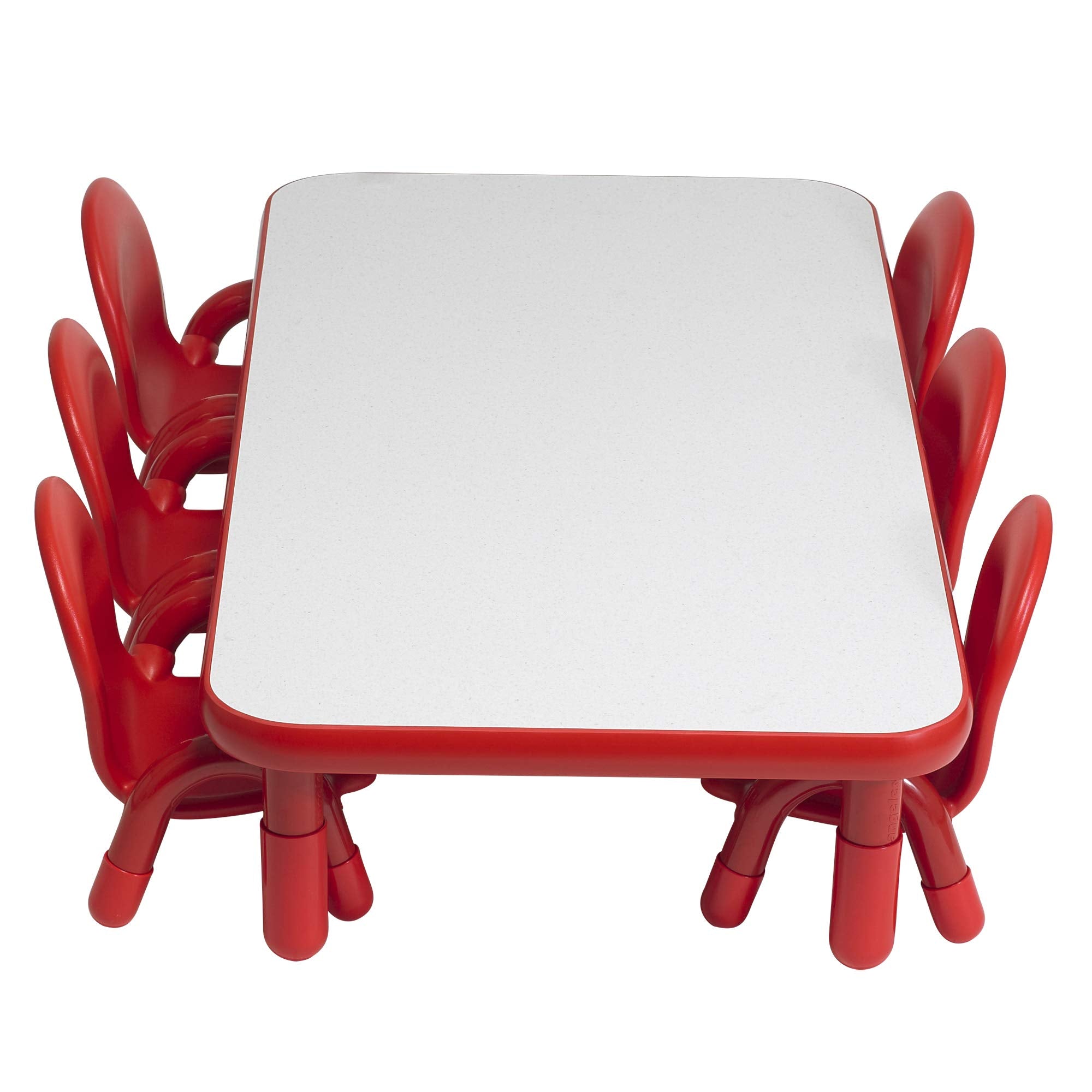 BaseLine Toddler Table & 6 Chairs Set, Daycare Seating for Toddlers