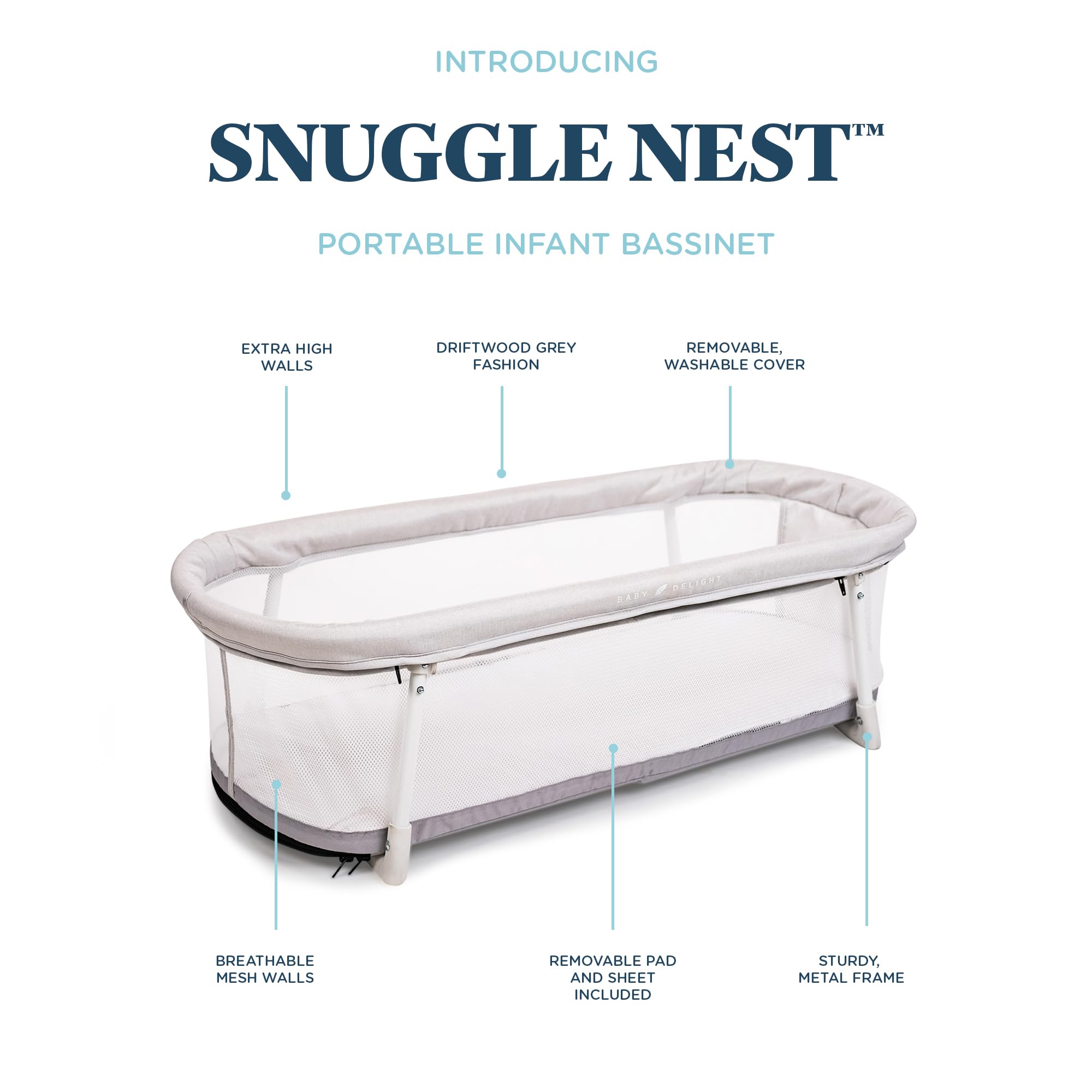 Portable Bassinet for Infants 0-5 Months