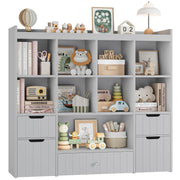 48" W Kids Toy Storage Organizer, Large Toy Storage Chest with Removable Bins