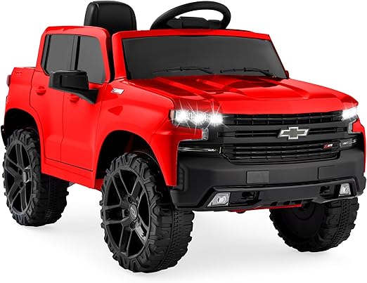 12V Licensed Chevrolet Silverado Ride On Truck, Electric Car Toy w/Parent Remote Control