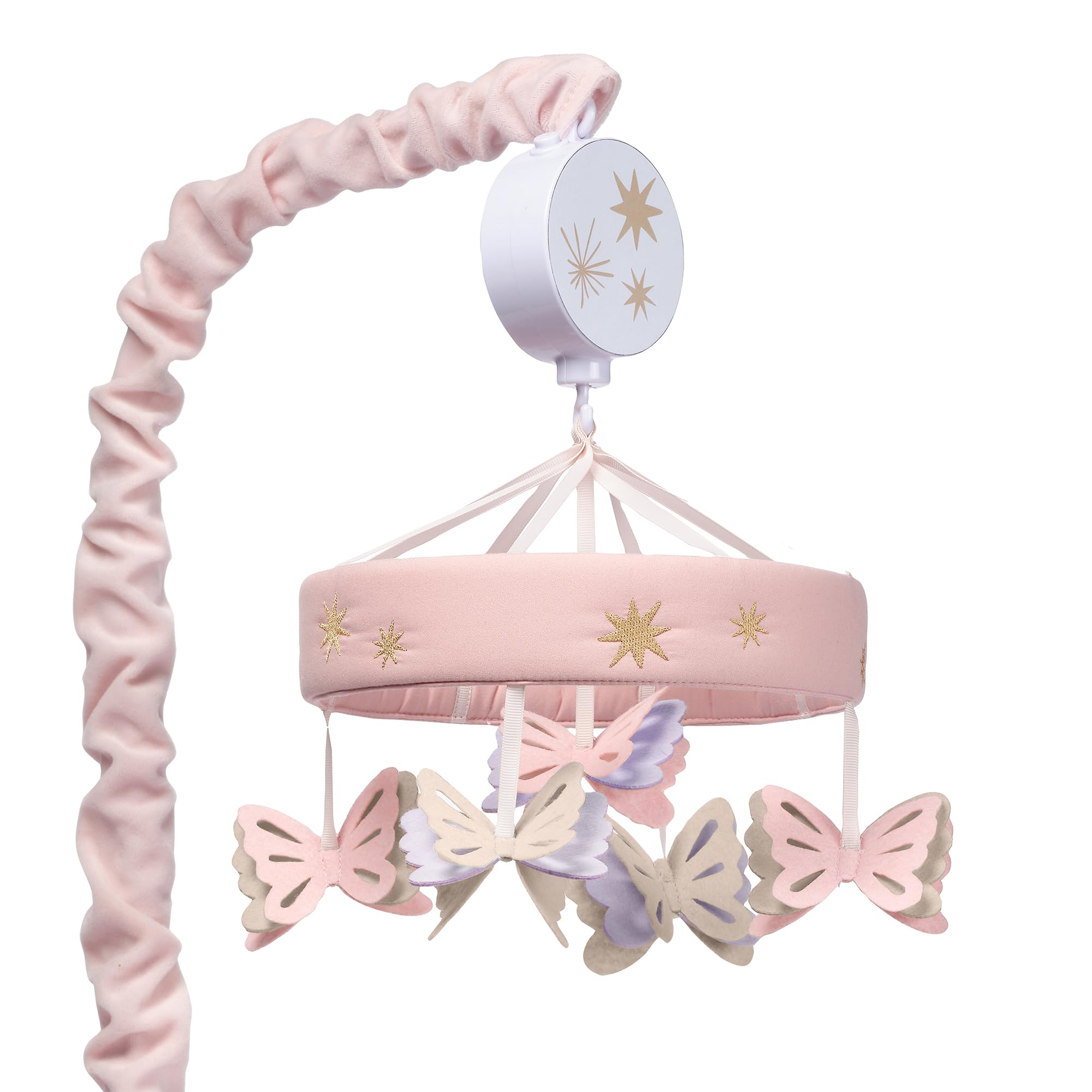 Crib Mobile for Boys or Girls - Light and Dark Blue Musical Baby