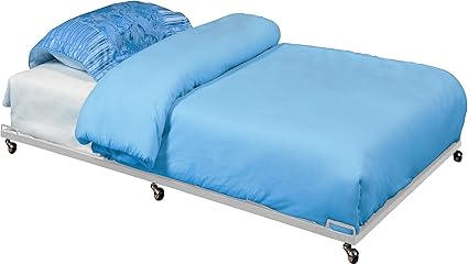 Metal Twin Size Roll-Out Trundle Bed Frame