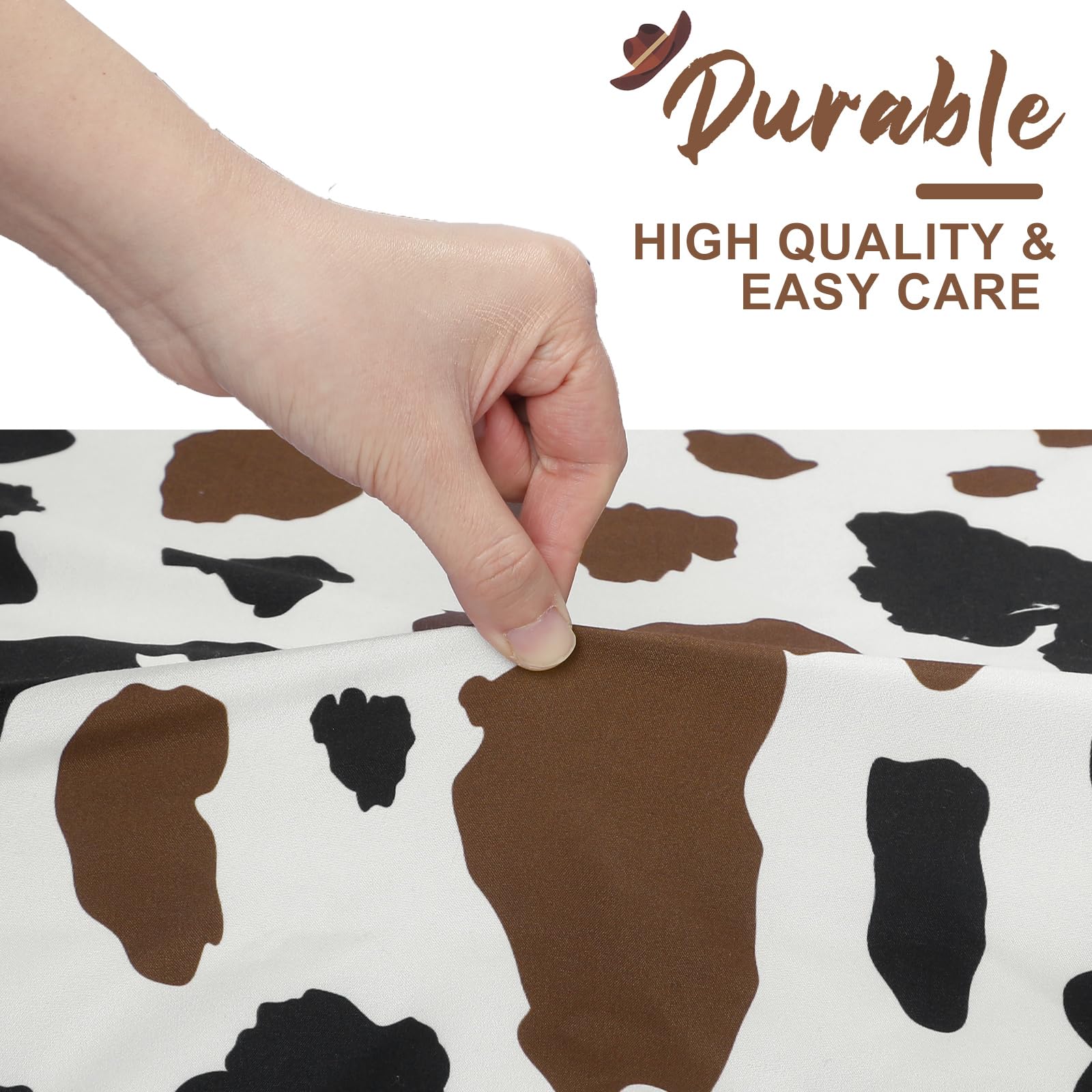 Western Cowboy Crib Sheet Set - 4 Piece Fitted Sheets for Standard Crib