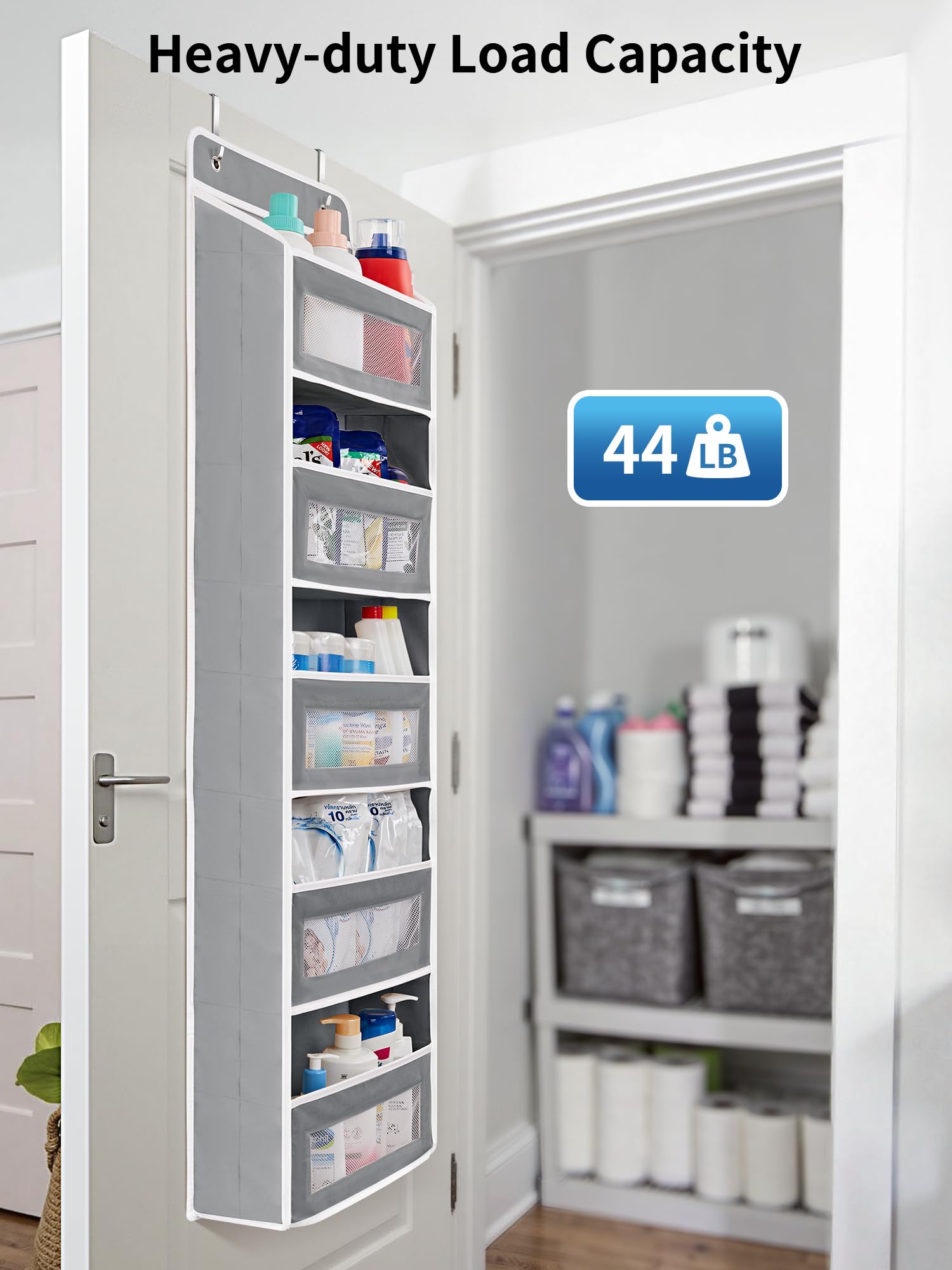 5-Shelf Over Door Organizer with Large Pockets