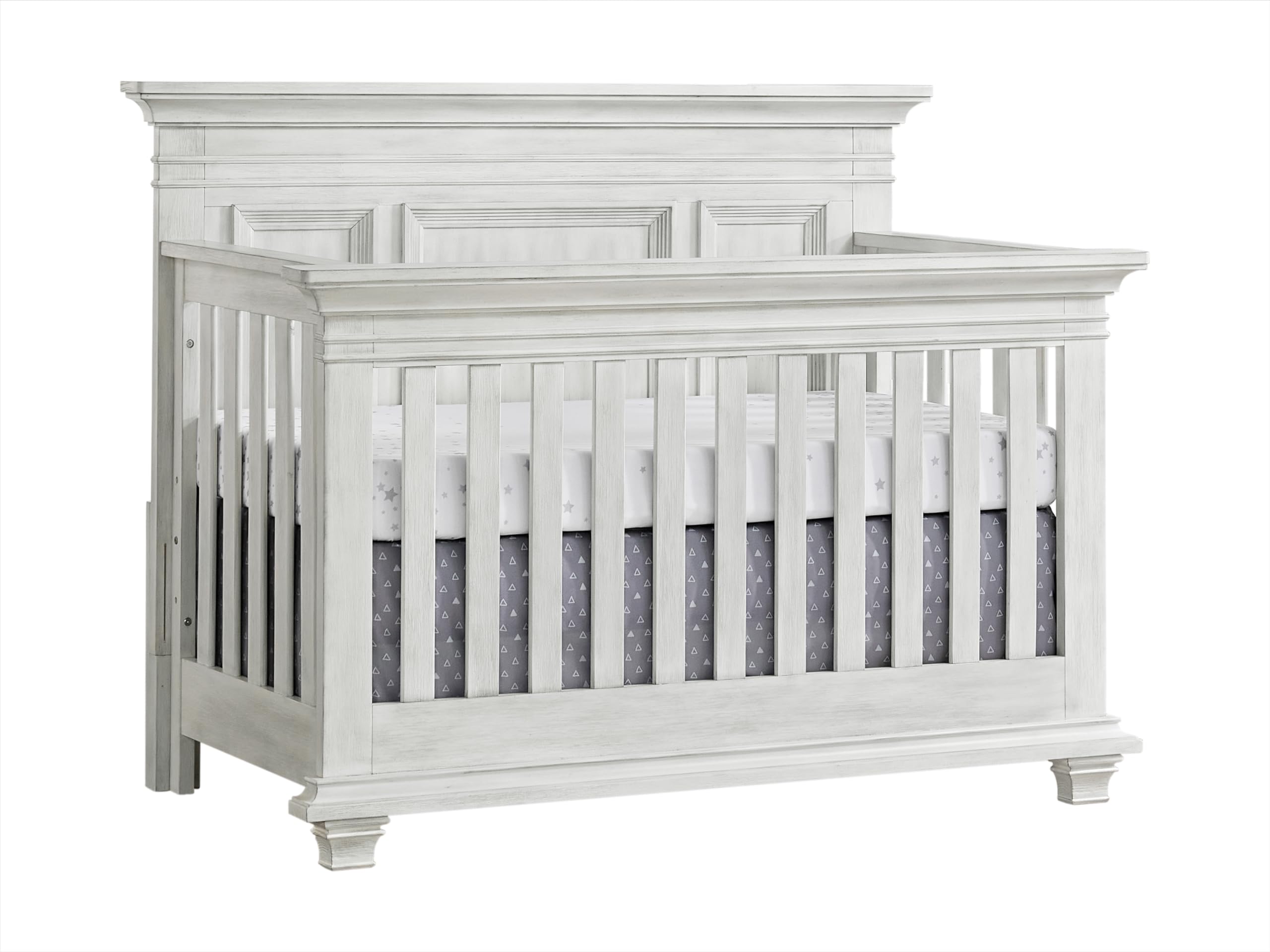 Weston 4-in-1 Convertible Crib, Vintage White, GreenGuard