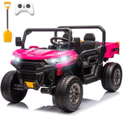 24V Ride On Toys for Big Kids 2 Seater Battery Powered Ride On Dump Truck