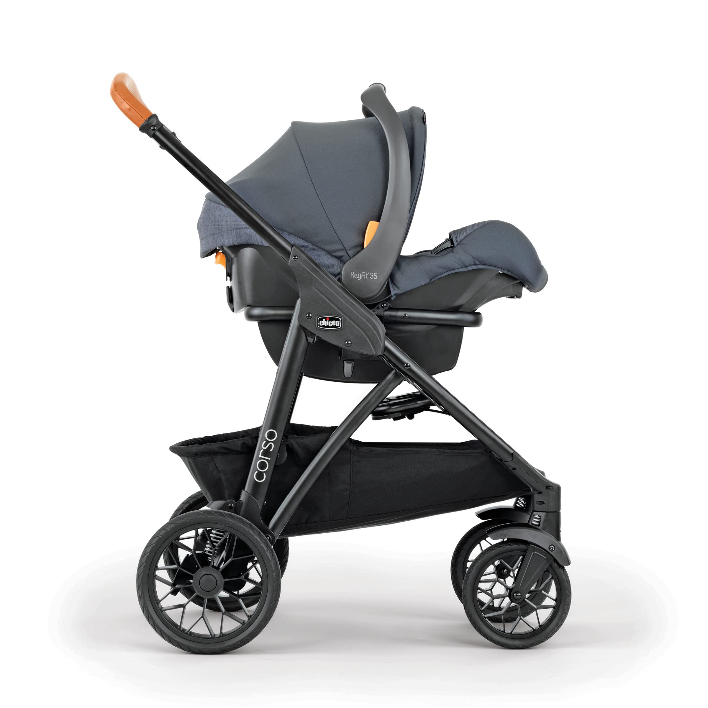 Corso LE Modular Travel System, Corso LE Stroller with KeyFit 35 Infant Car Seat and Base