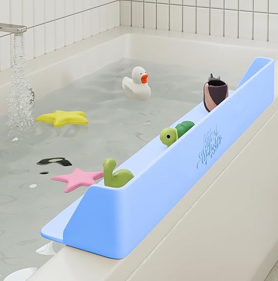Splasher PlayPad, Bathtub Splash Guard Play Shelf - Toy Tray Caddy